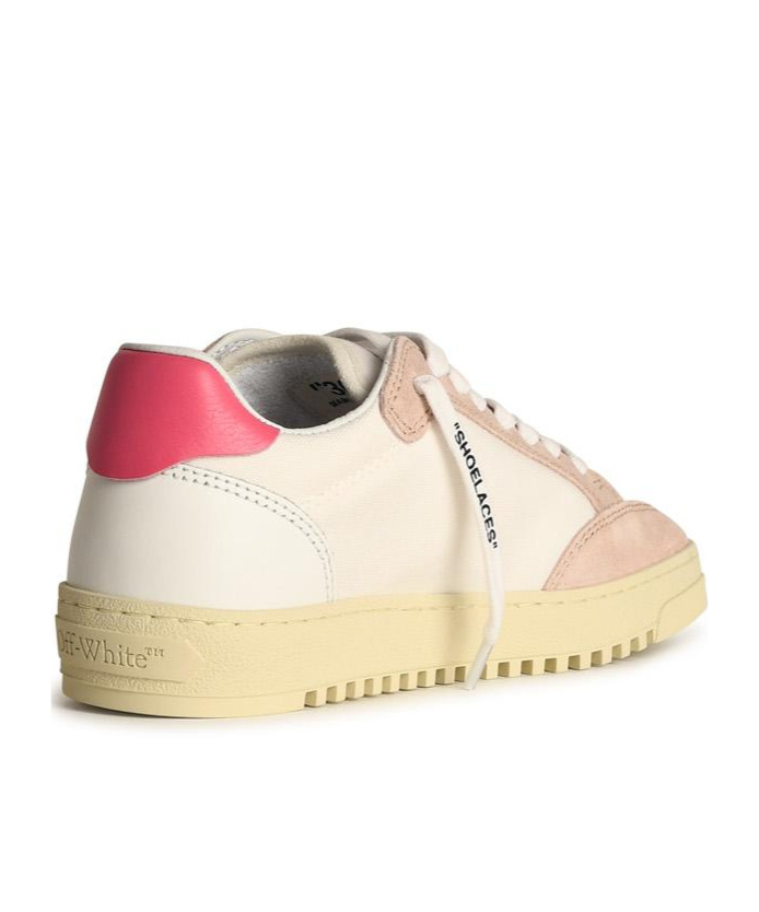 Off-white 20mm 5.0 Leather & Cotton Sneakers In Nude