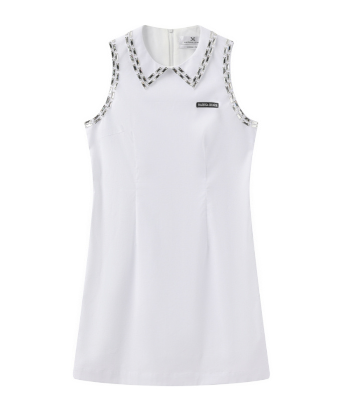 Marissa Chiara Sleeveless Dress In White