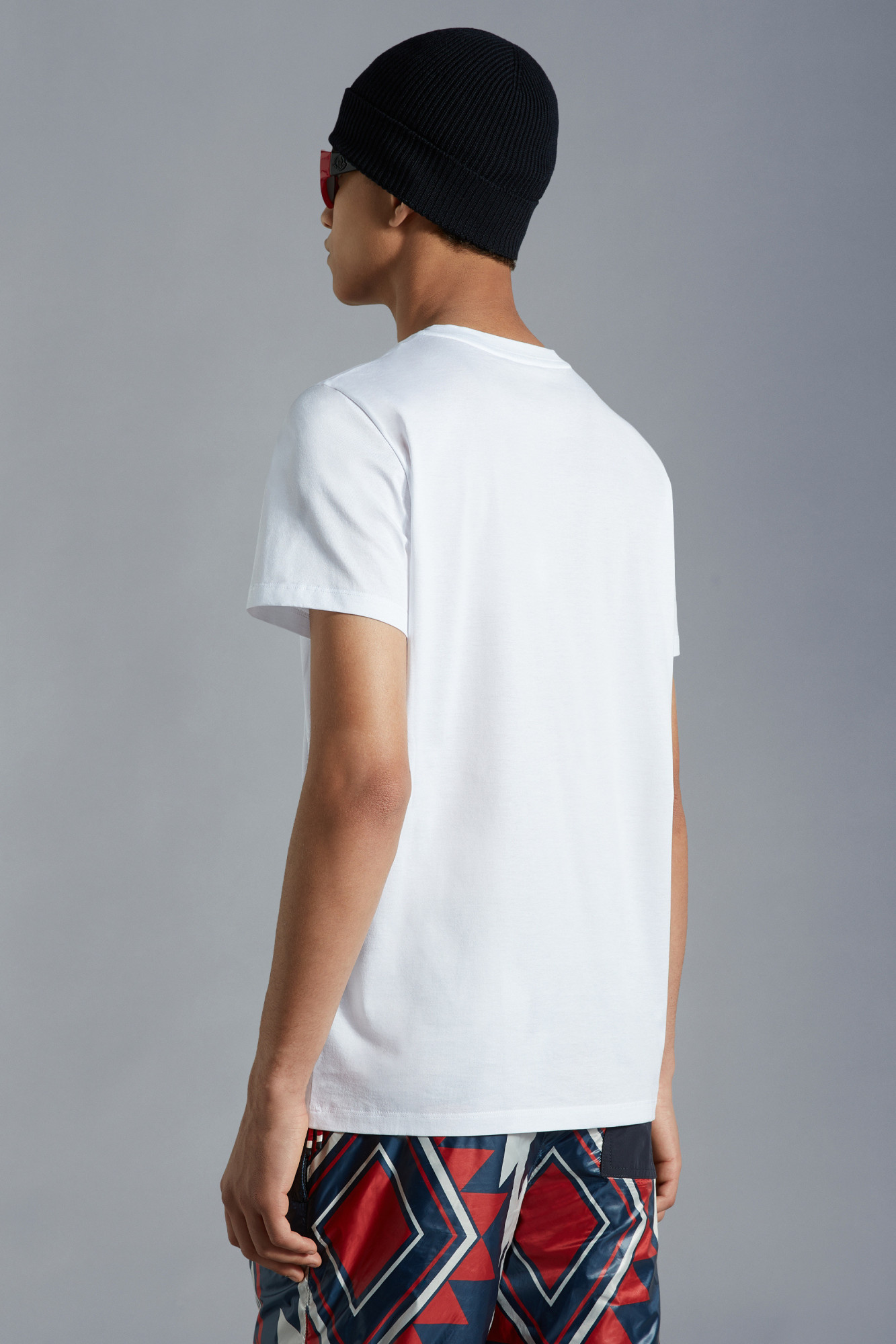 Moncler Logo-patch Cotton T-shirt In White