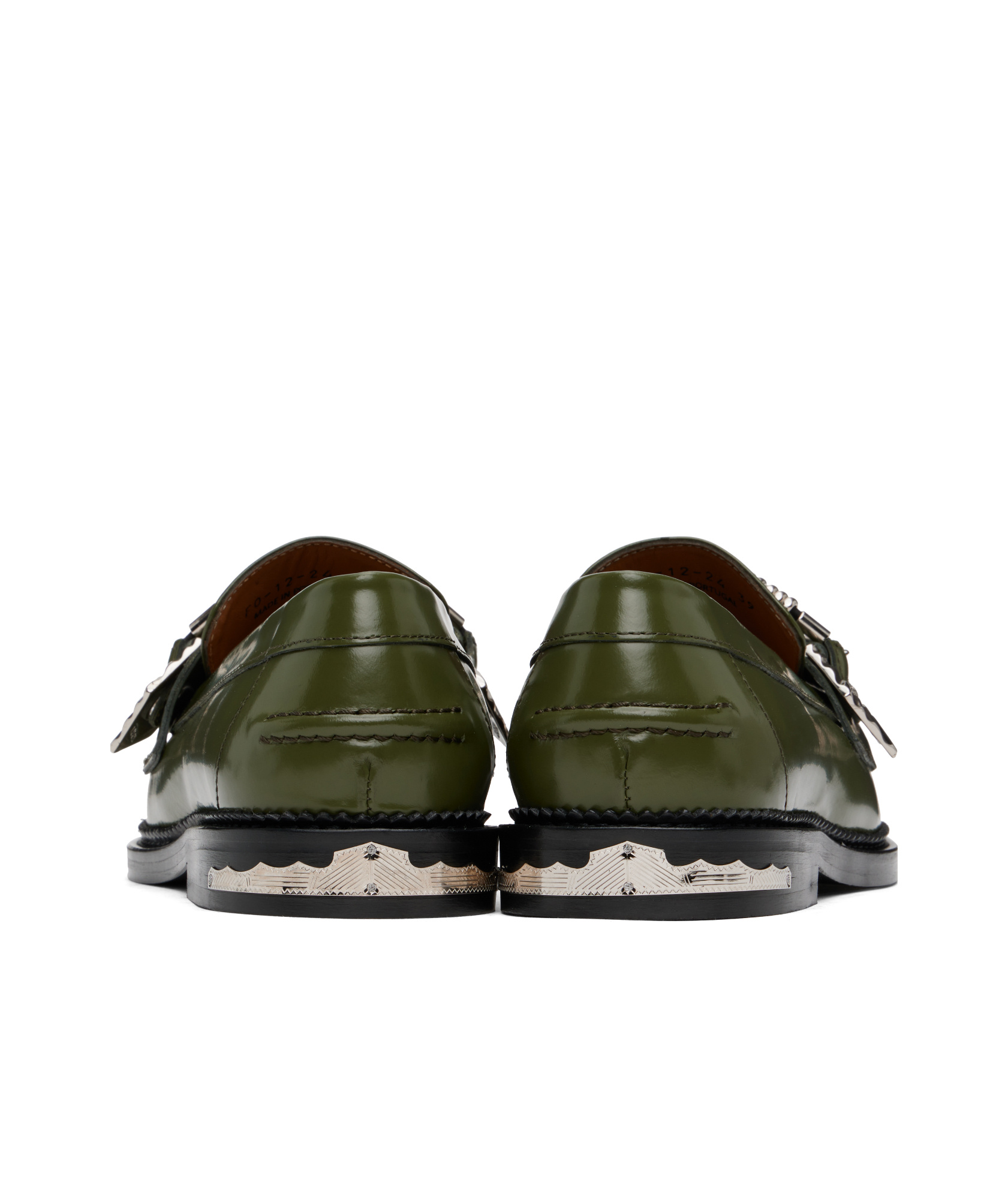 Toga Virilis Ssense Exclusive Green Polido Loafers In Green