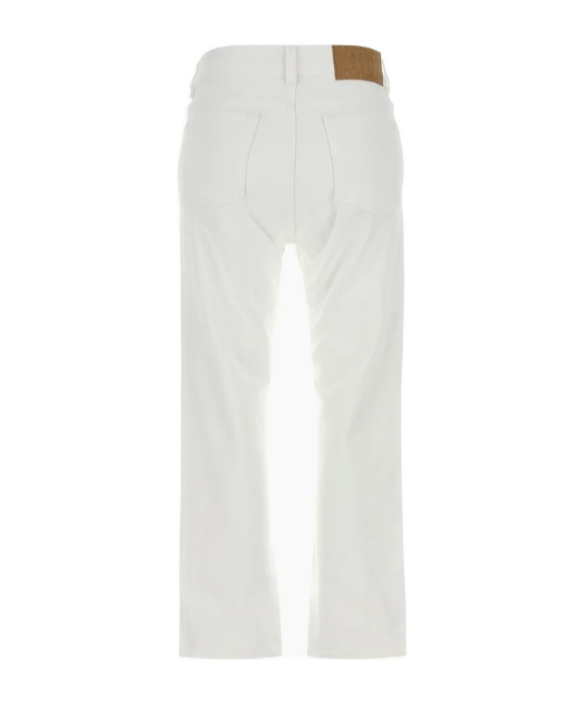 Blazé Milano Denim Jeans Featuring Belt Loops In White