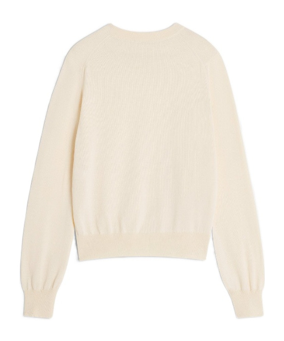 Maison Kitsuné Baby Fox Merino Regular Jumper In Neutral