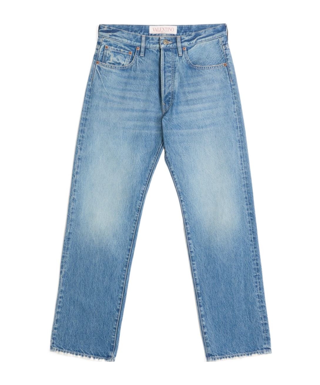 Valentino Belt-loop Jeans In Blue