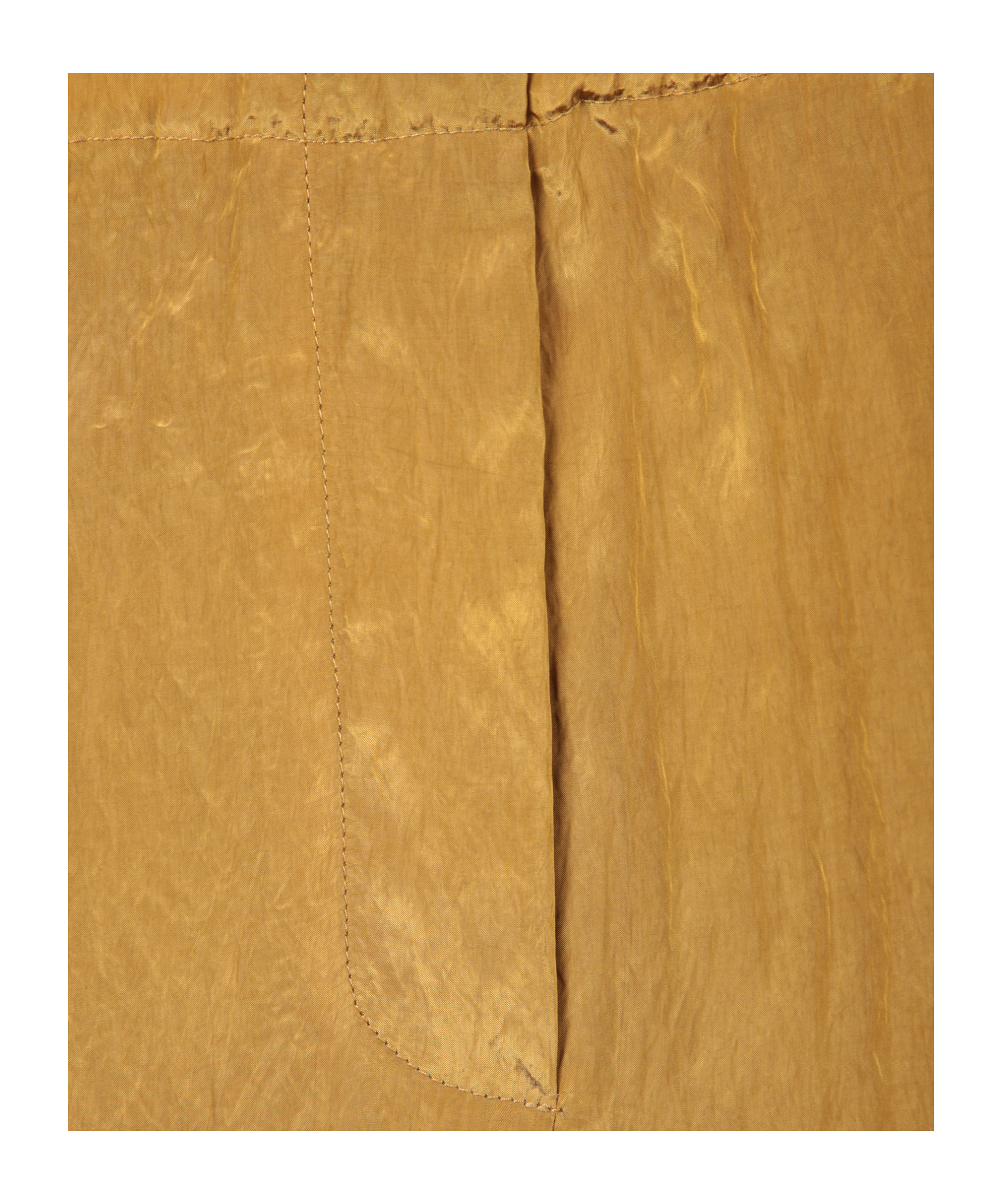 Federica Tosi Crinkled Elastic Brown Trousers In Yellow