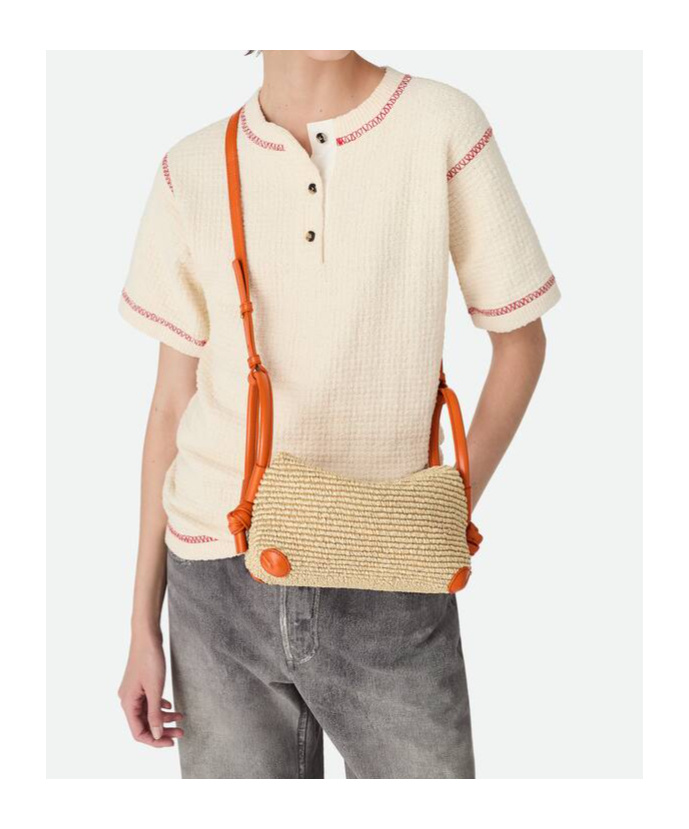 Bottega Veneta Loop Top Handle In Nude
