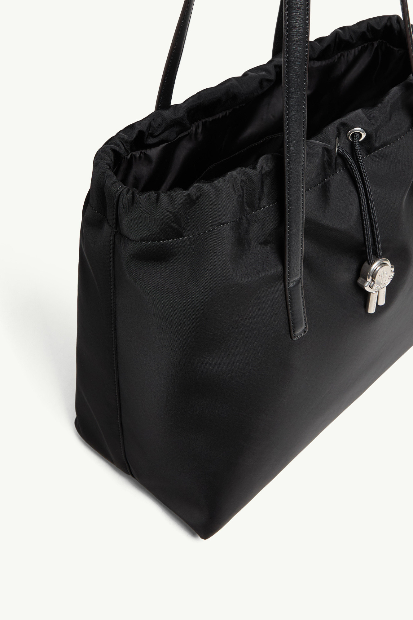 Moncler Drawstring Shoulder Bag In Black