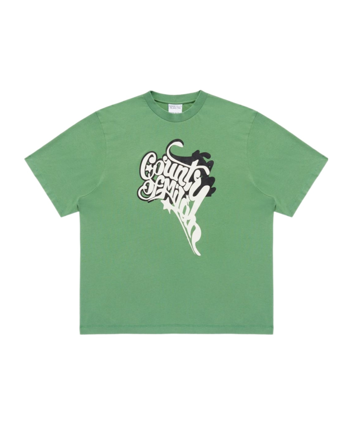 Marcelo Burlon County Of Milan County Melted T-shirt In Green