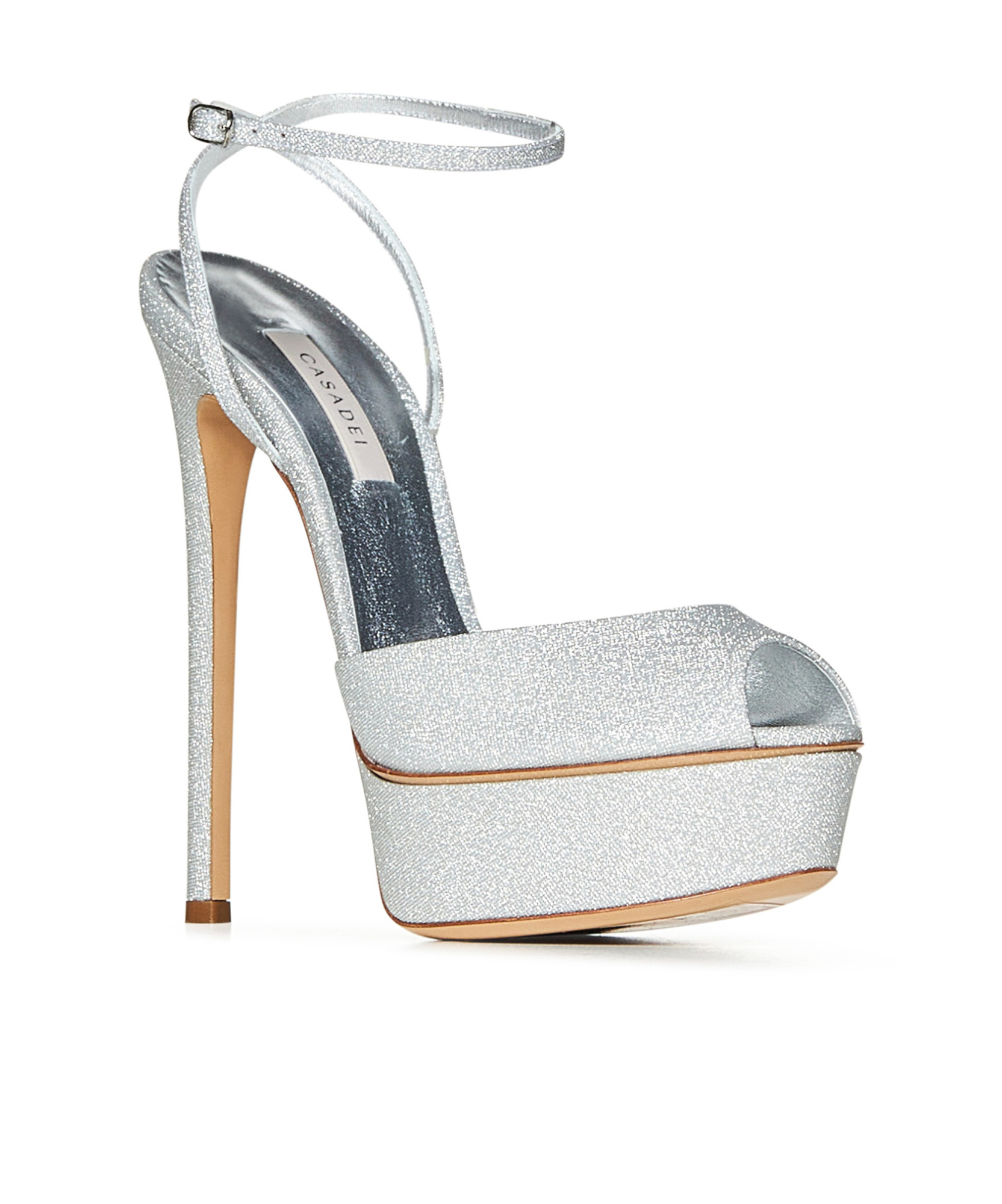 Casadei 140mm Flora Jolly Sandals In White
