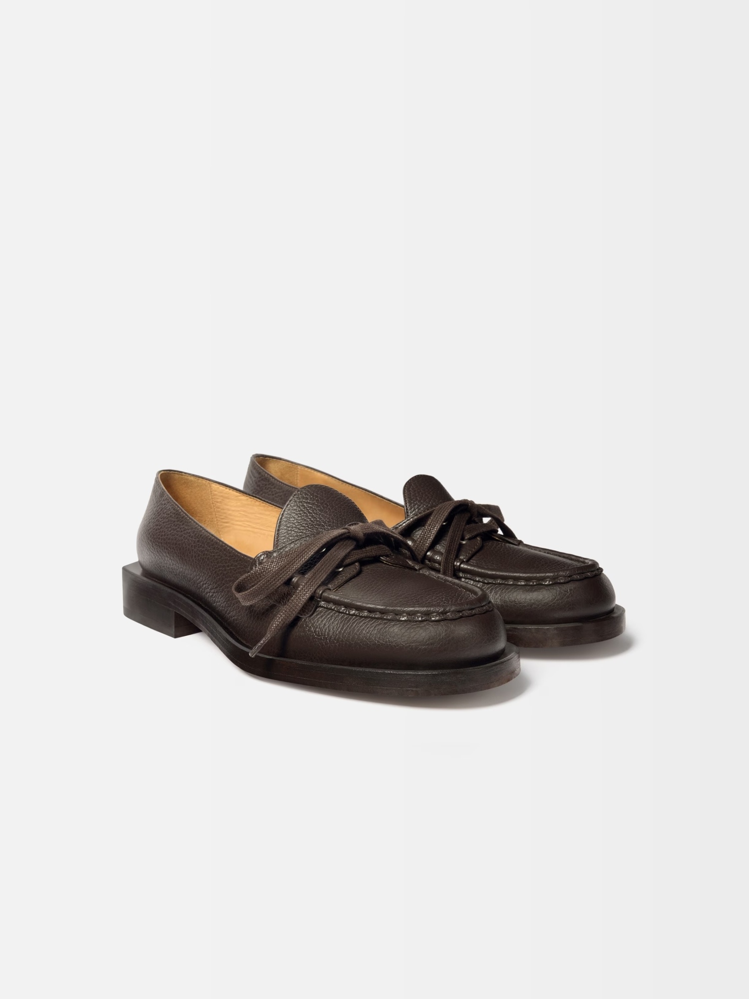 Jacquemus Les Mocassins Marino Boat Shoe In Brown