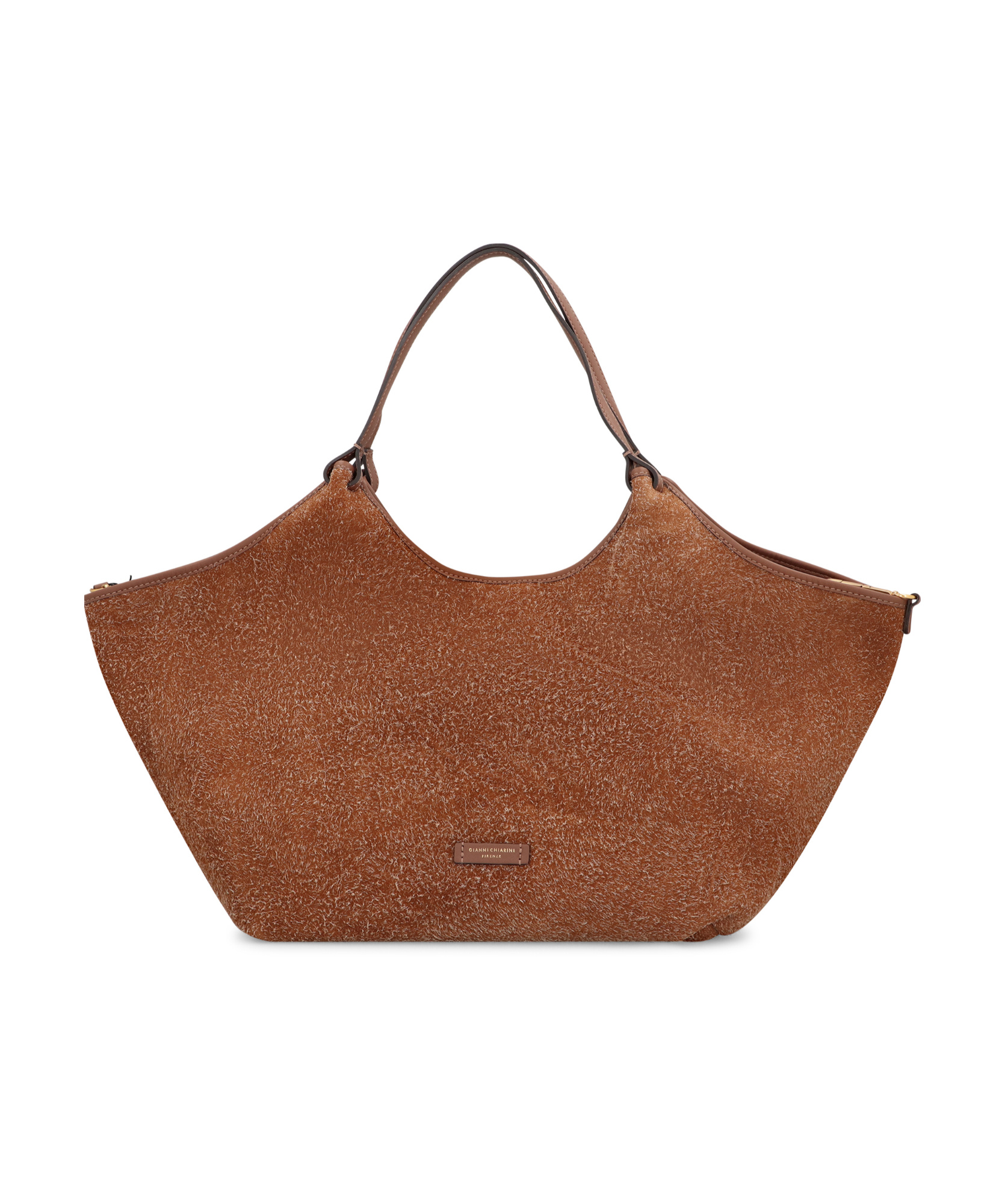 Gianni Chiarini Suede Shoulder Bag Gold-tone Hardware