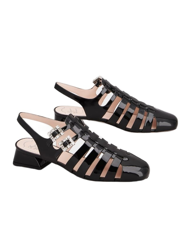Roger Vivier Très Vivier Sandals In Patent Leather