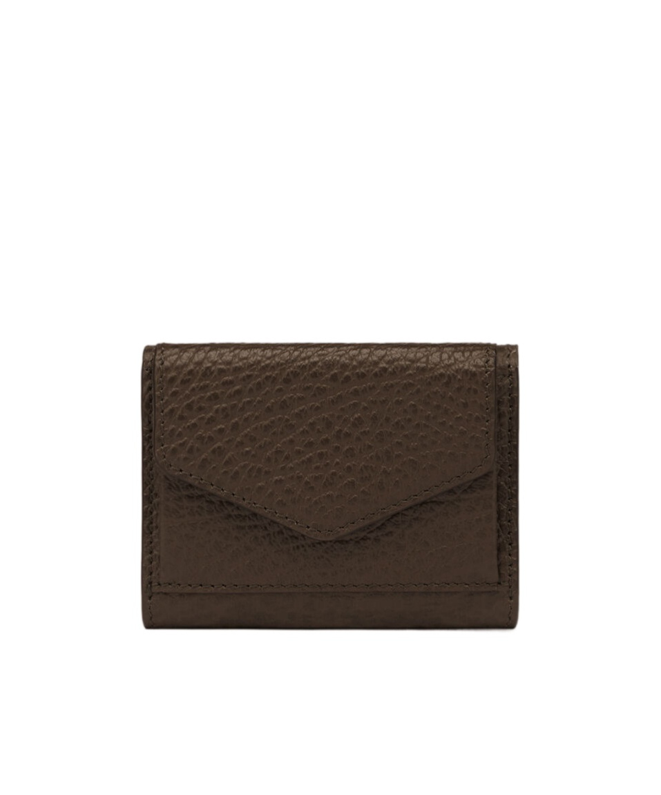 Maison Margiela Four-stitch Leather Wallet In Brown