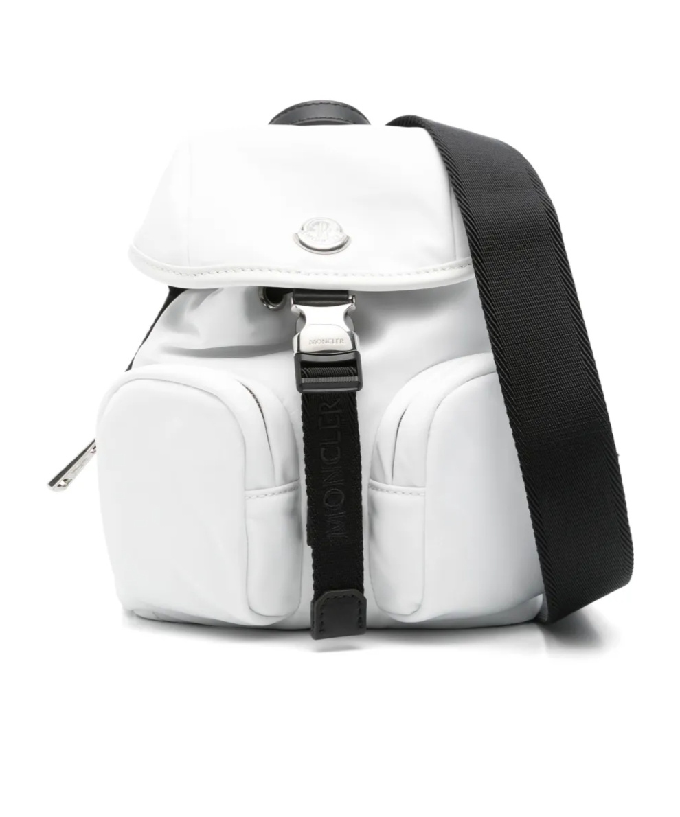 Shop Moncler Mini Trick Water-repellent Crossbody Bag In White