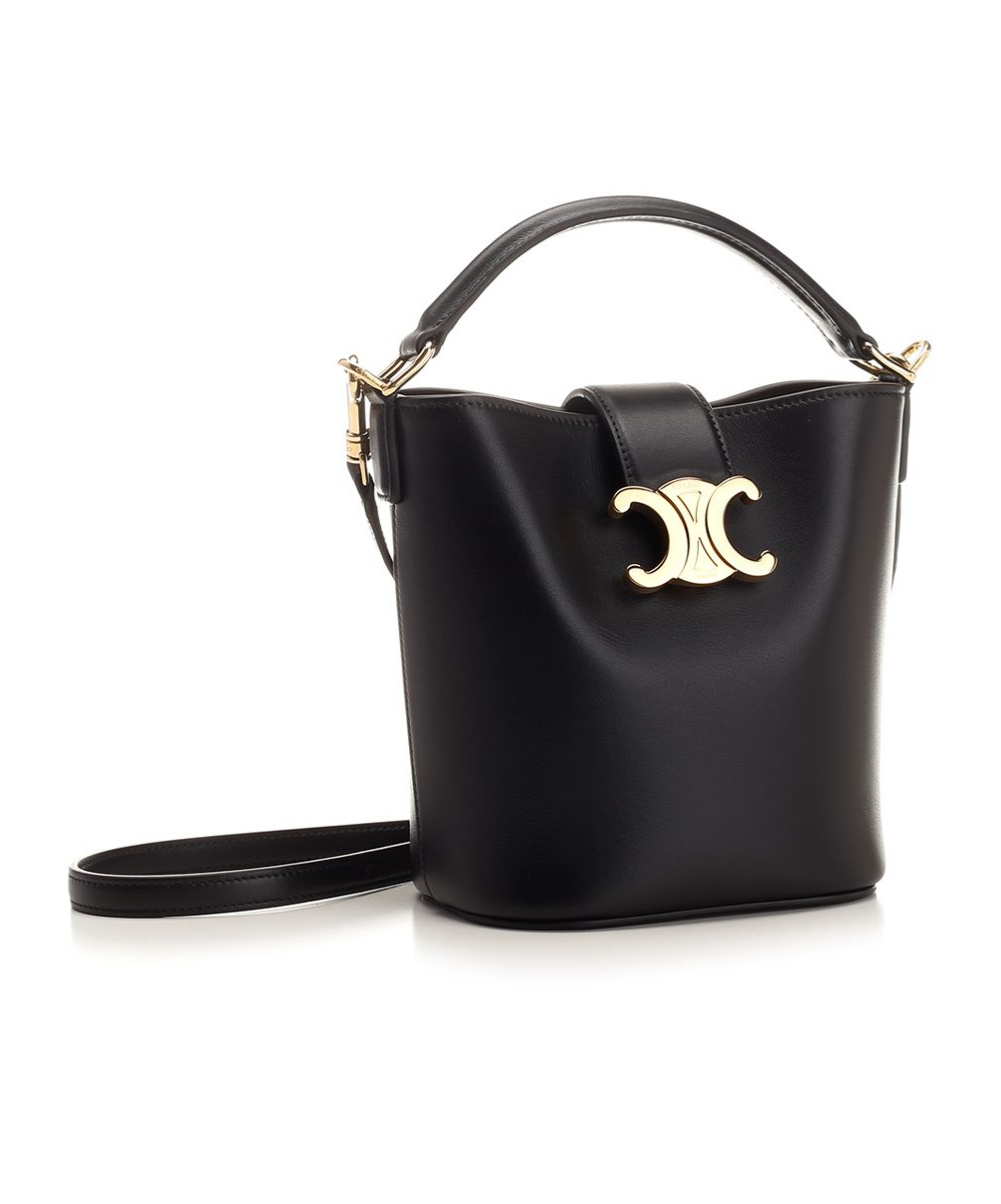 Celine Mini Bucket Louise In Smooth Calfskin In Black