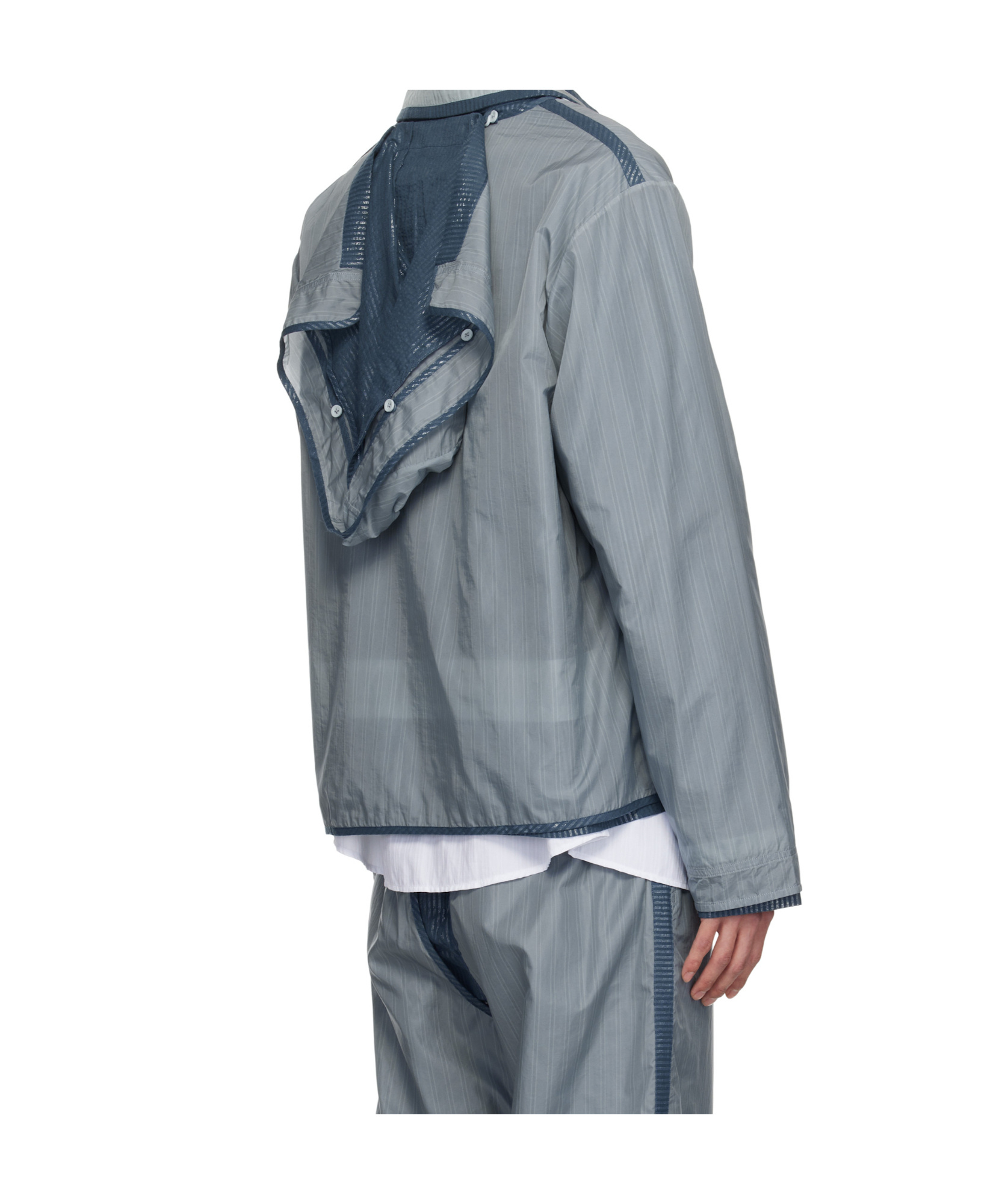 Craig Green Cotton-blend 2-in-1 Shirt Jacket In Gray