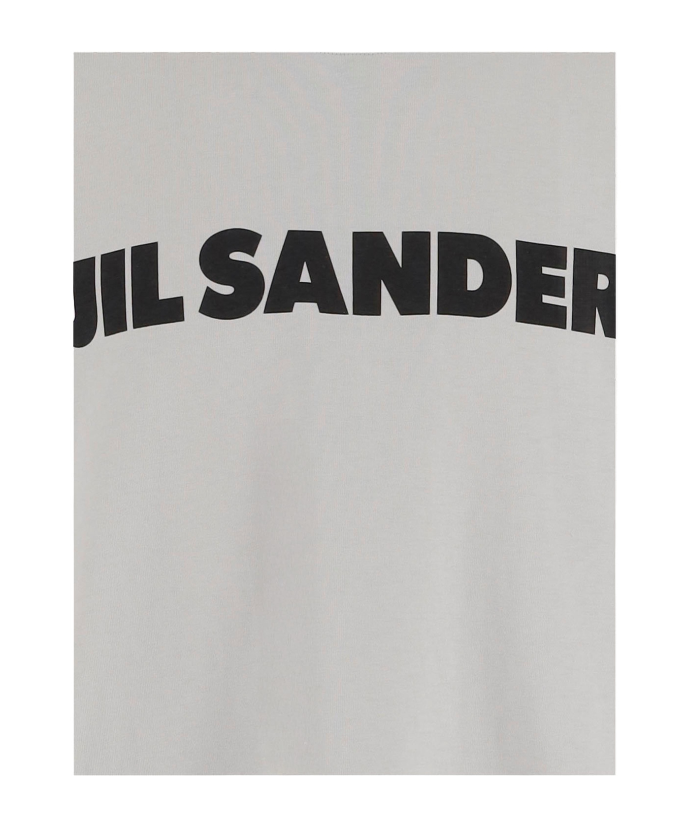 Jil Sander Logo T-shirt By . The Brand Presents A Minimalist Style That Is Appreciated Wor In Gray
