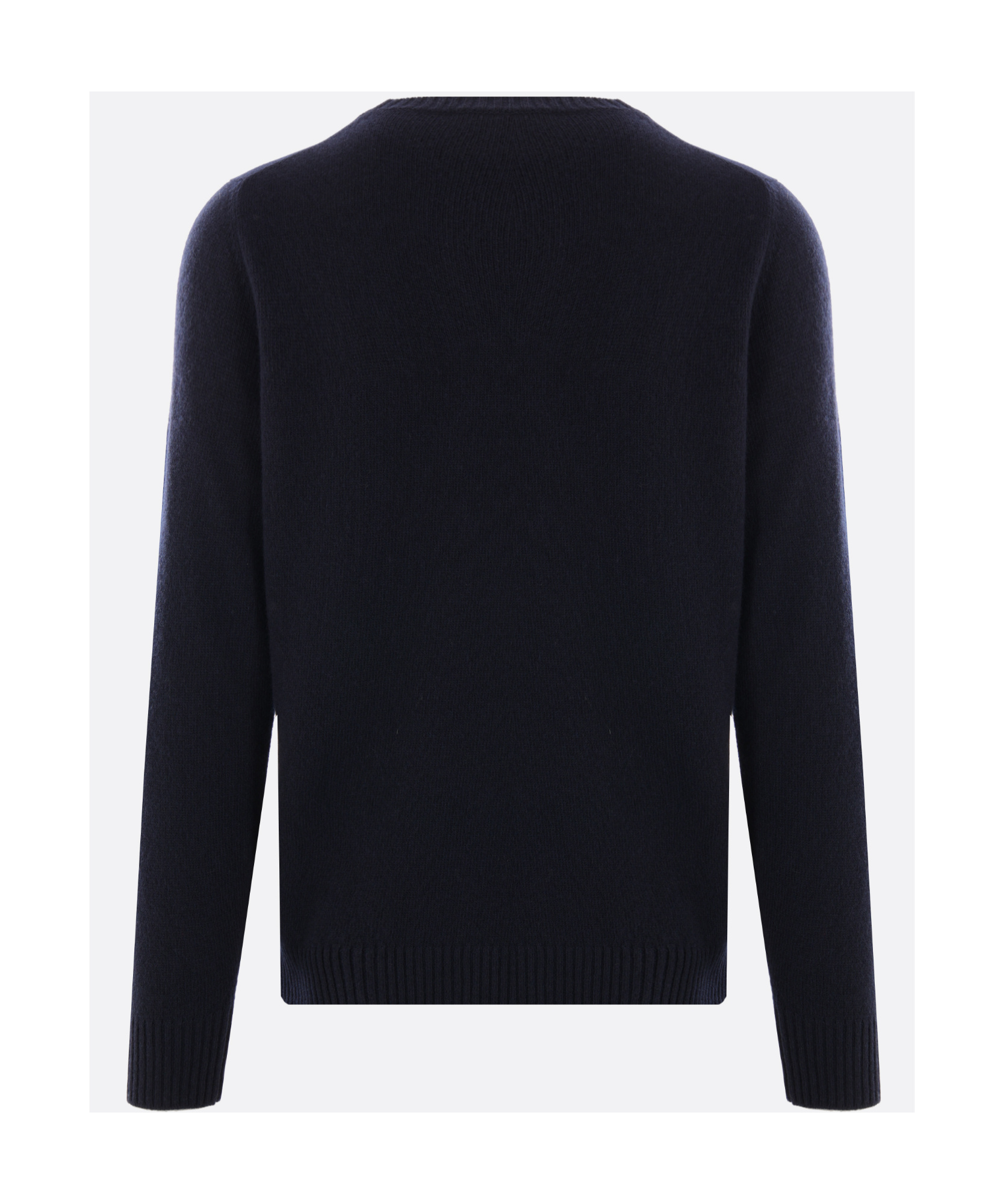 Roberto Collina Round-neck Cashmere Blend Sweater In Black