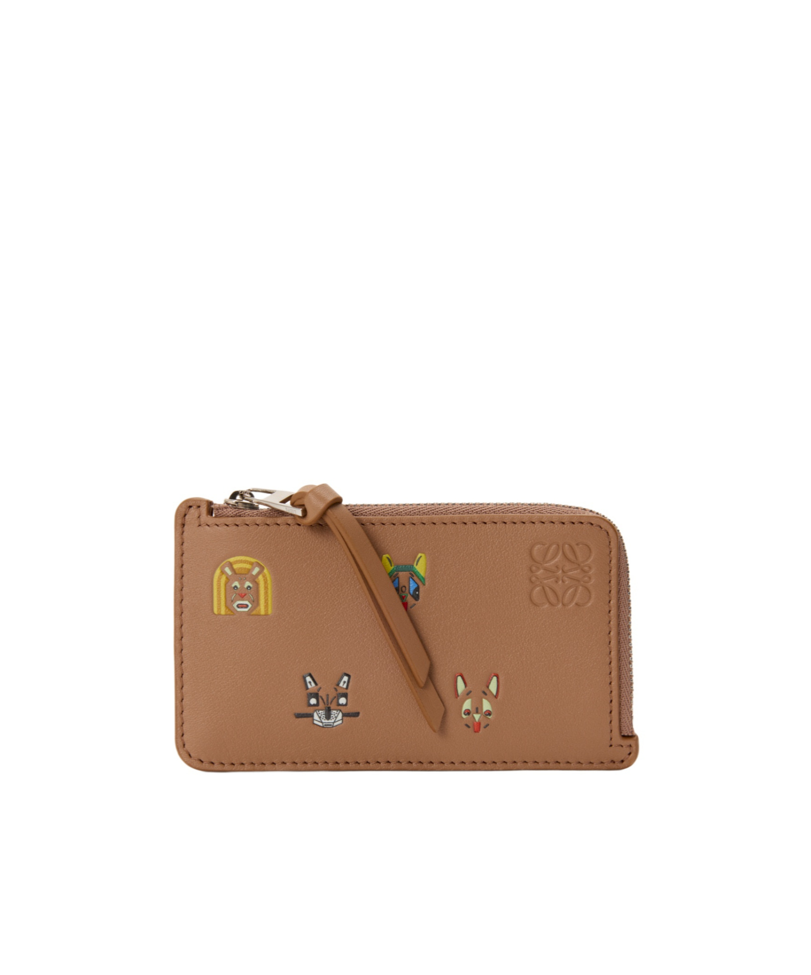 Loewe X Louis Wain Zip-top Wallet In Leather In Brown