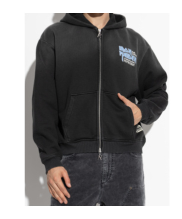 Represent Felpa  X Iron Maiden Anniversary In Cotone Antracite  Uomo In Black