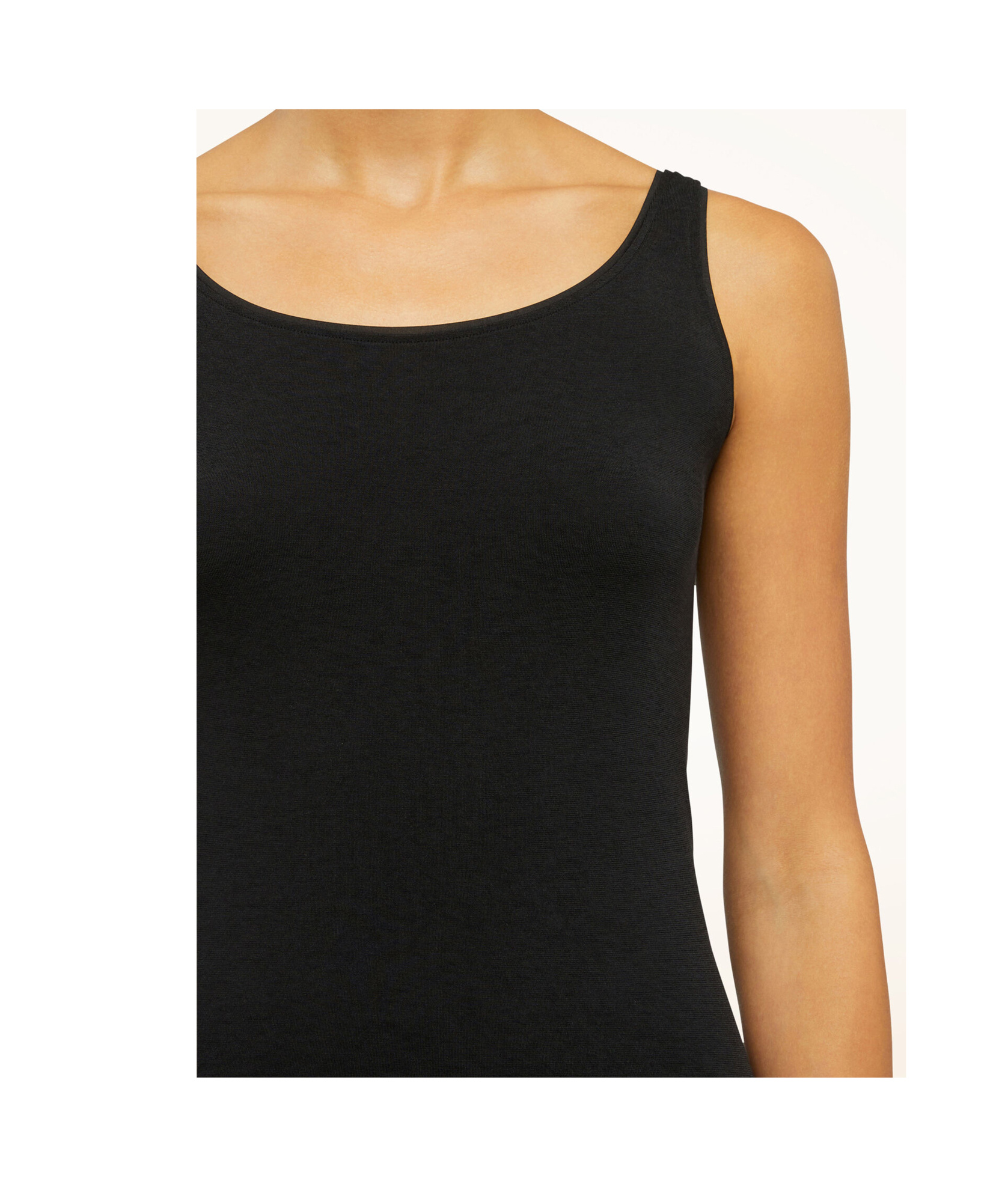 Wolford Crew Neck Vest In Black