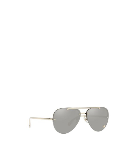Versace Eyewear Pilot Frame Sunglasses In Gray