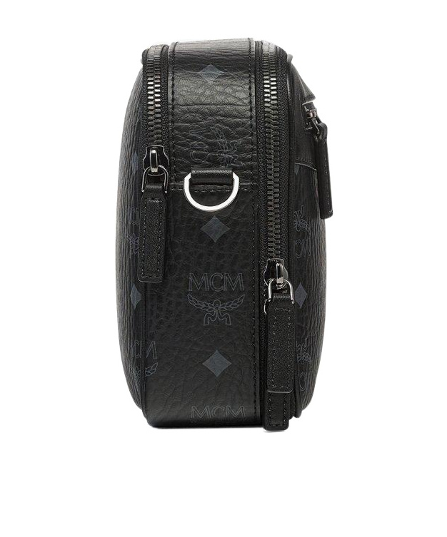 Mcm Diamond Camera Bag In Visetos In Black