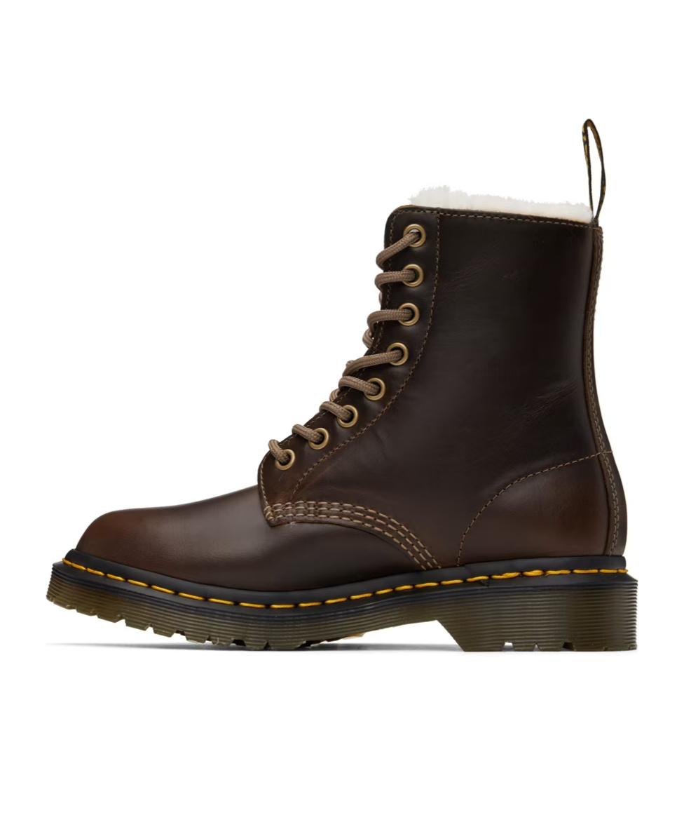 Dr. Martens' 1460 Pascal Serena Lacing Short Boots In Black