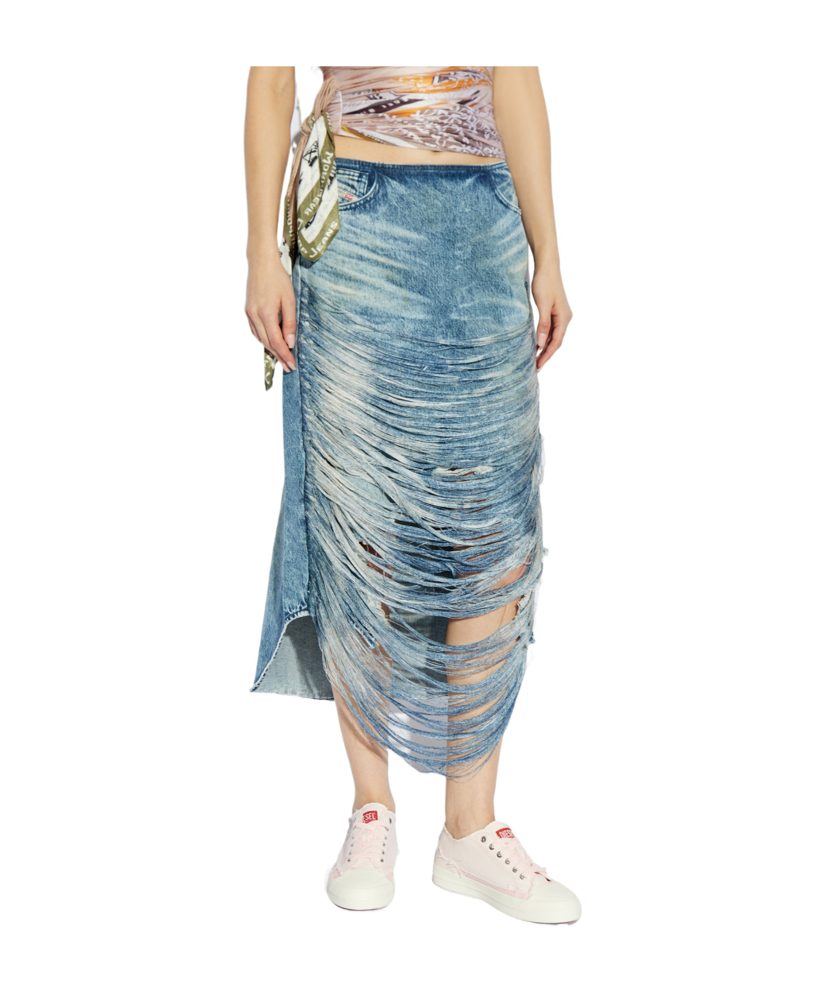 DIESEL FRAYED SKIRT