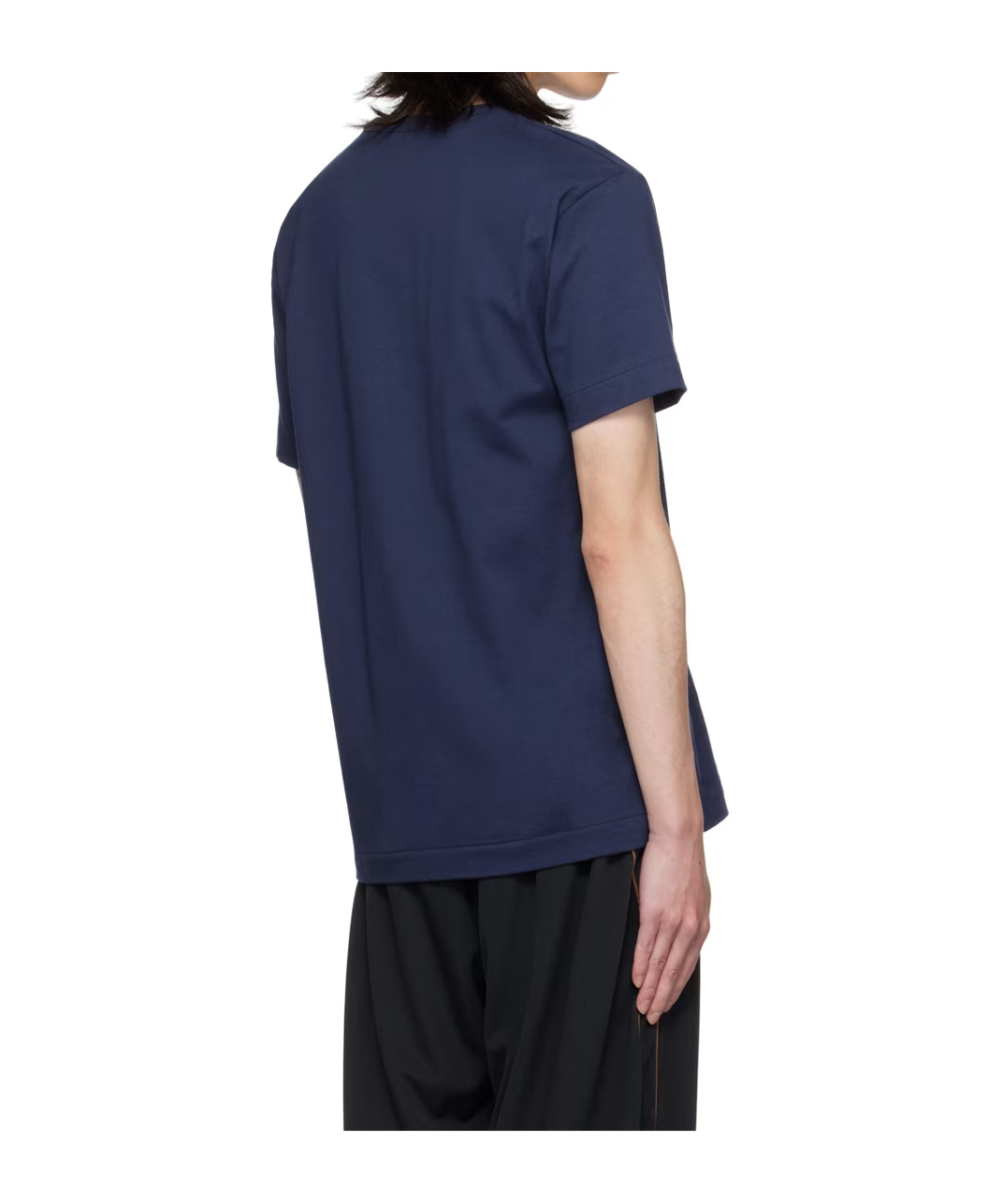 Comme Des Garçons Play Embroidered Heart T-shirt In Blue