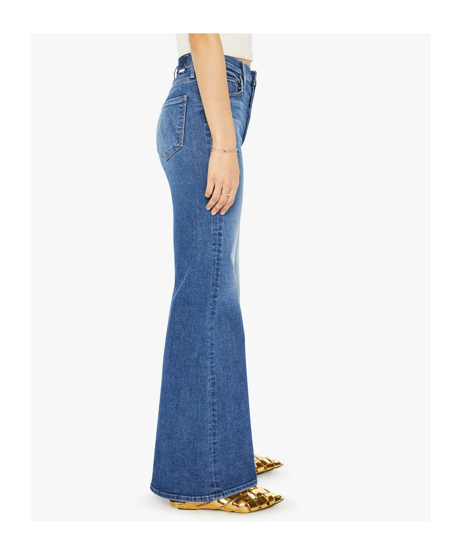 Mother Belt-loop Jeans In Blue