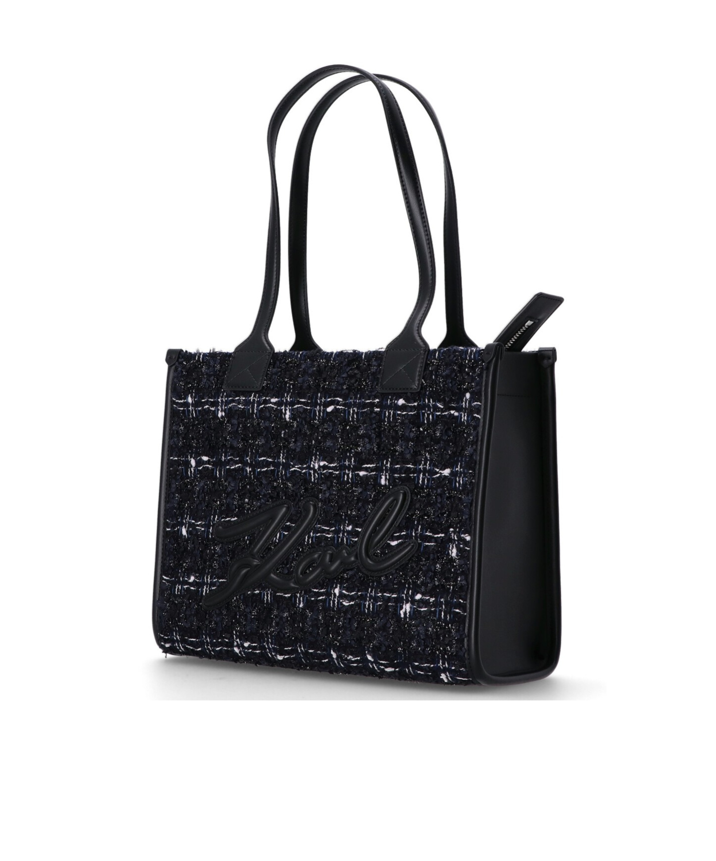 Karl Lagerfeld Medium Rectangular Shoulder Bag In Black