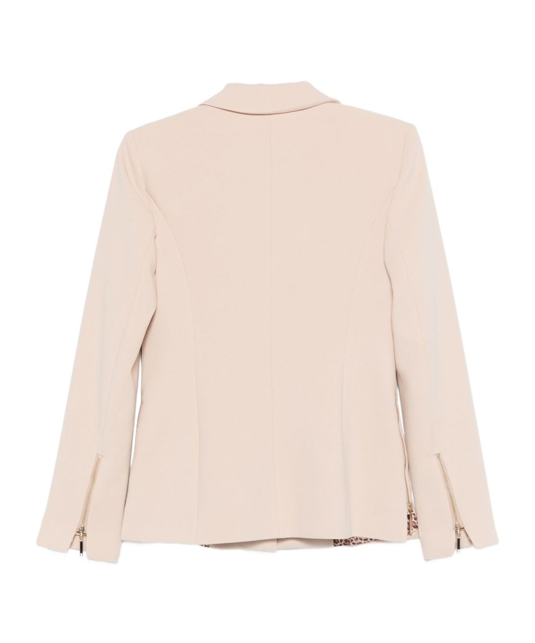 Blugirl Tailored Beige Jacket With Classic Lapel In Neutral
