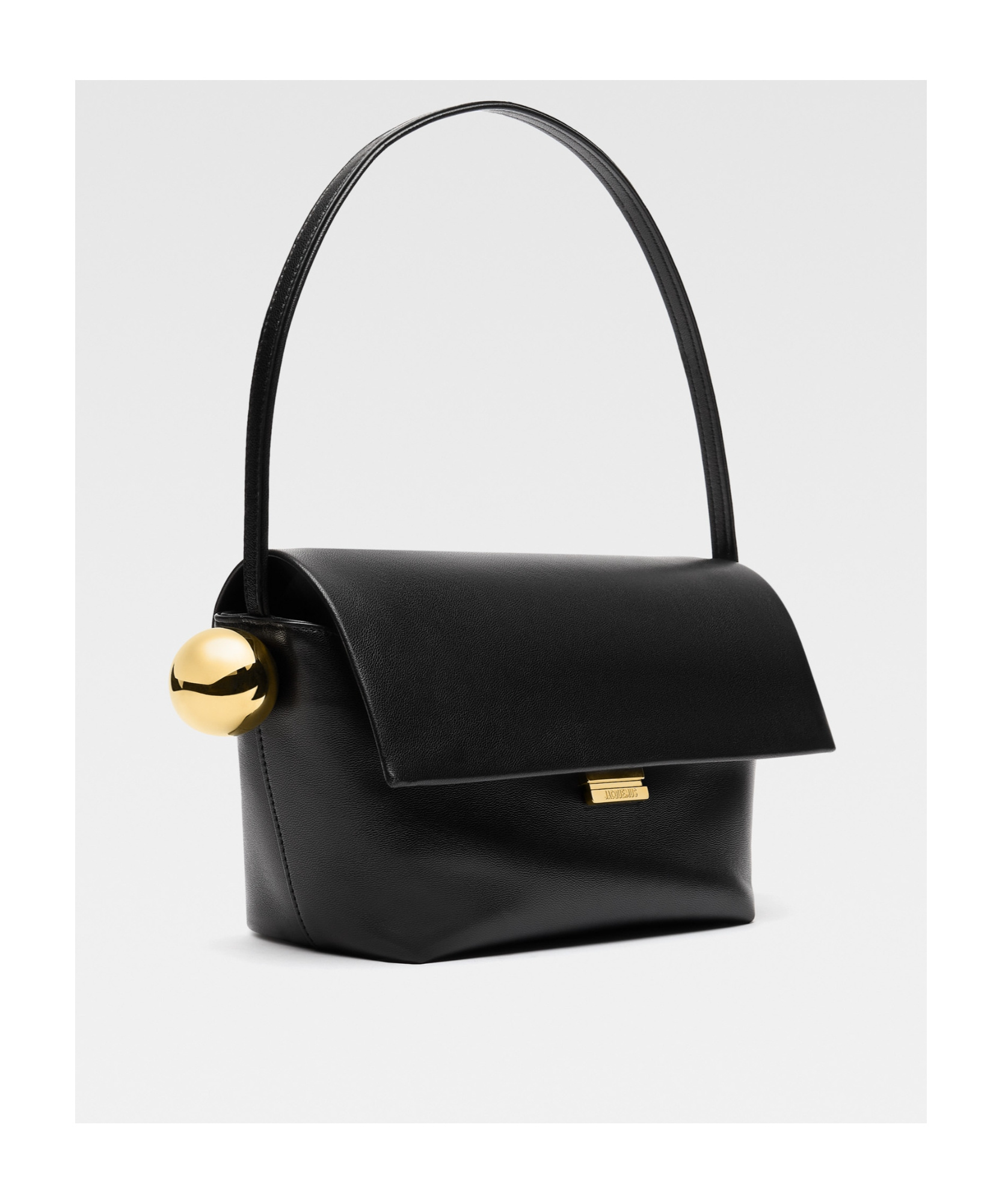 Shop Jacquemus Folding Shoulder Bag In Black