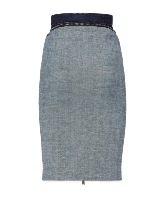 Dsquared2 High Waist Skirt In Gray