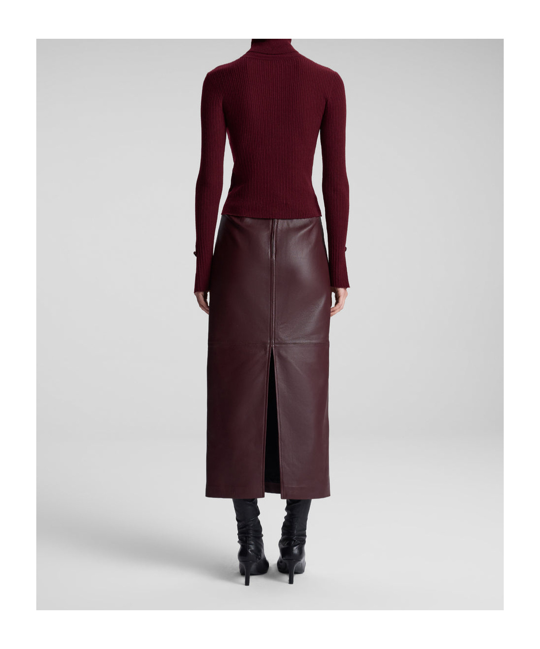 A.l.c Zippered Skirt In Brown