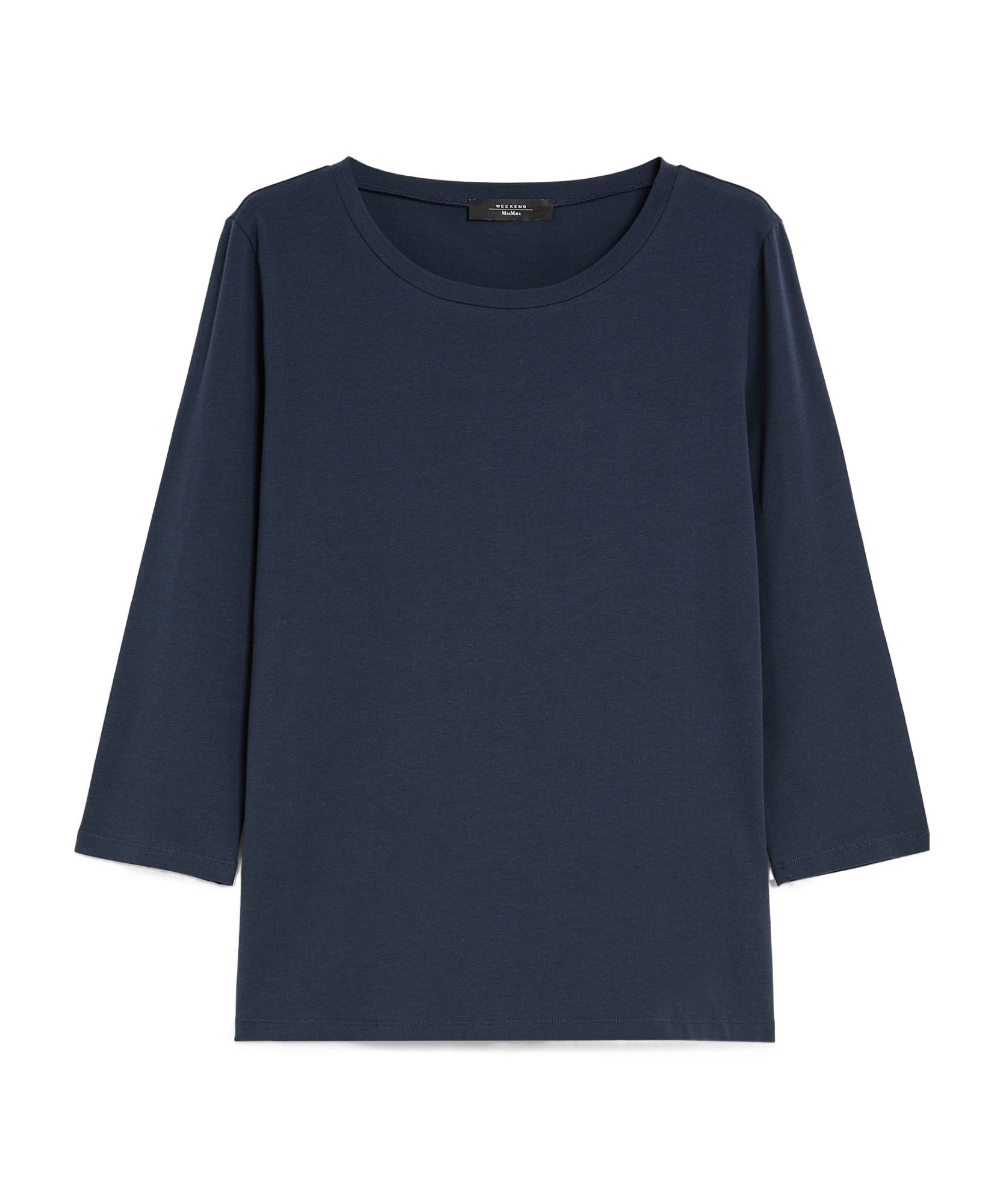 Weekend Max Mara Boat Collar T-shirt In Black