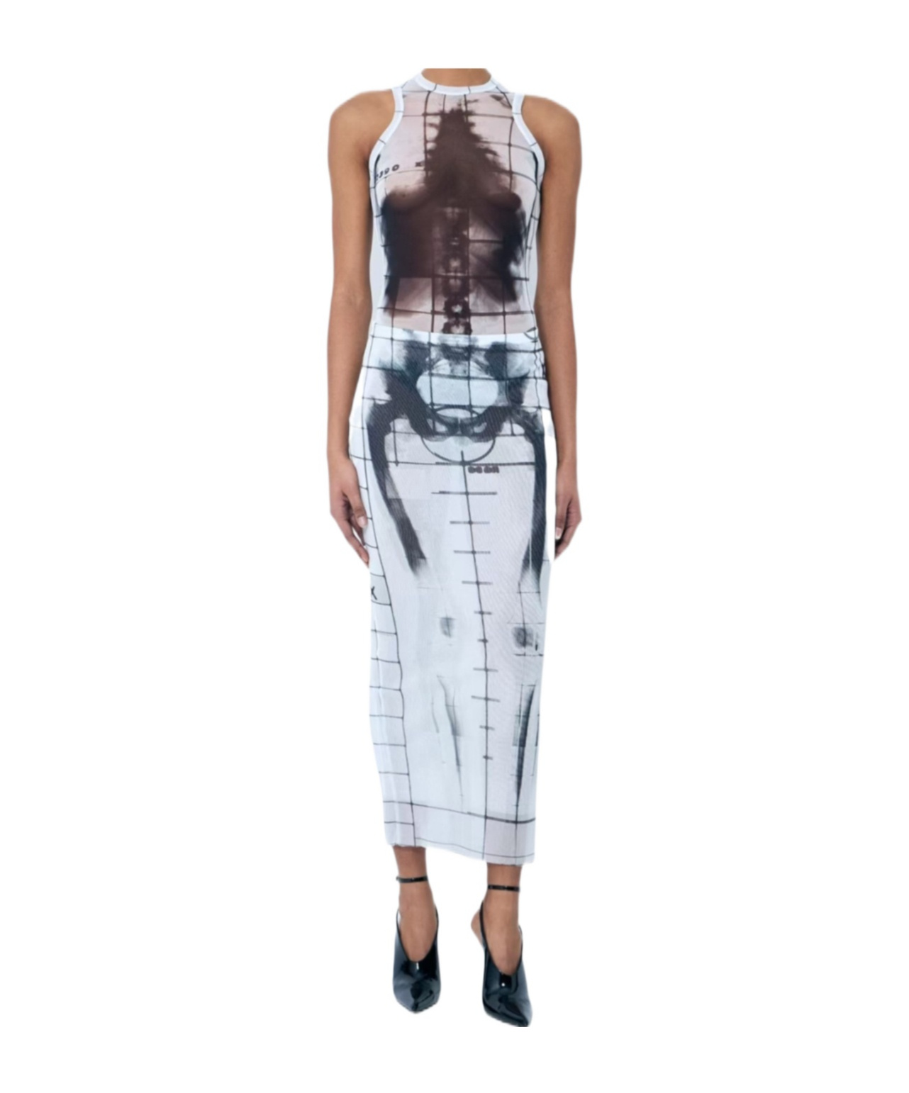 Jean Paul Gaultier Sleeveless Jumpsuit In Brown