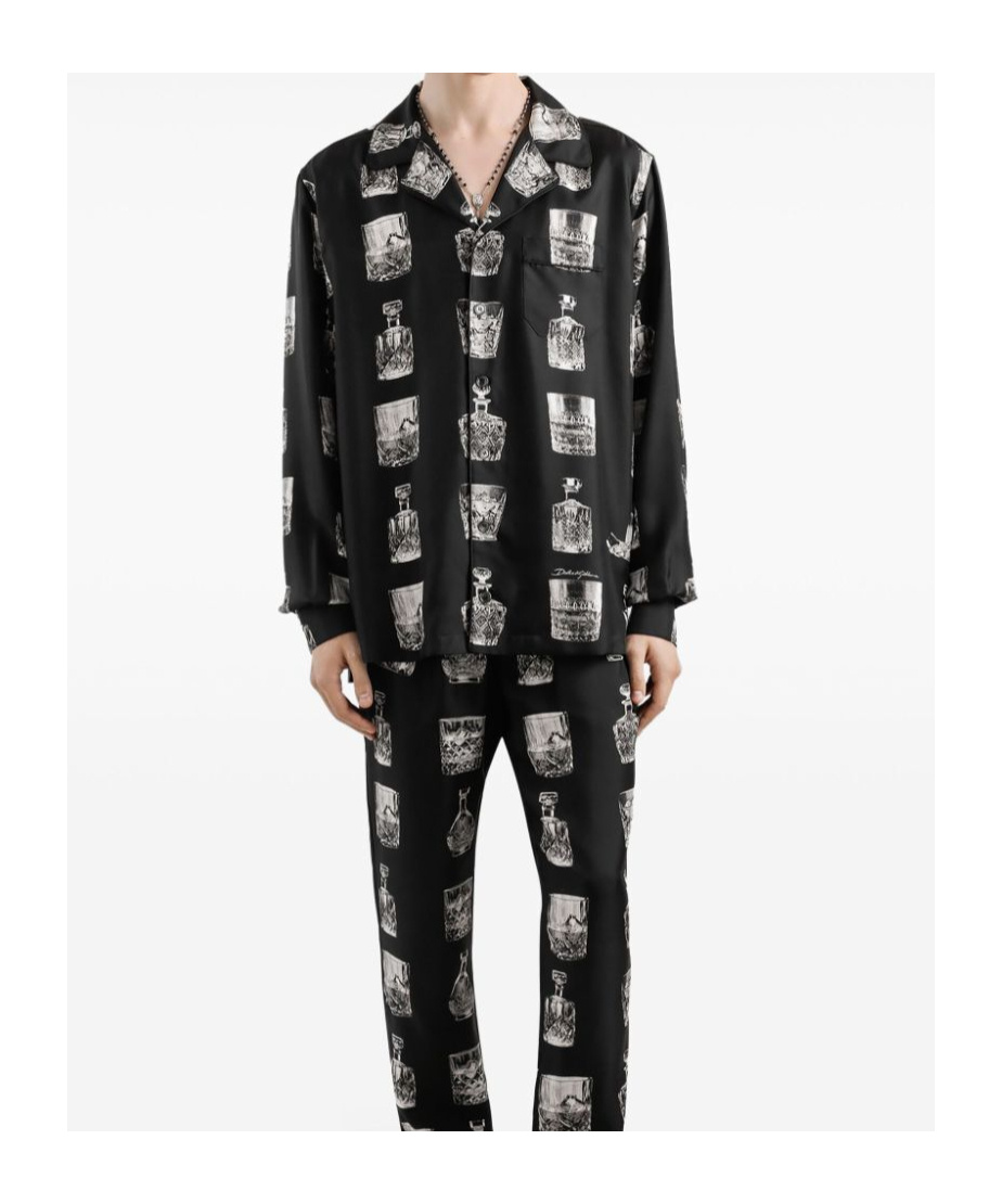 Dolce & Gabbana Print Shirt In Black