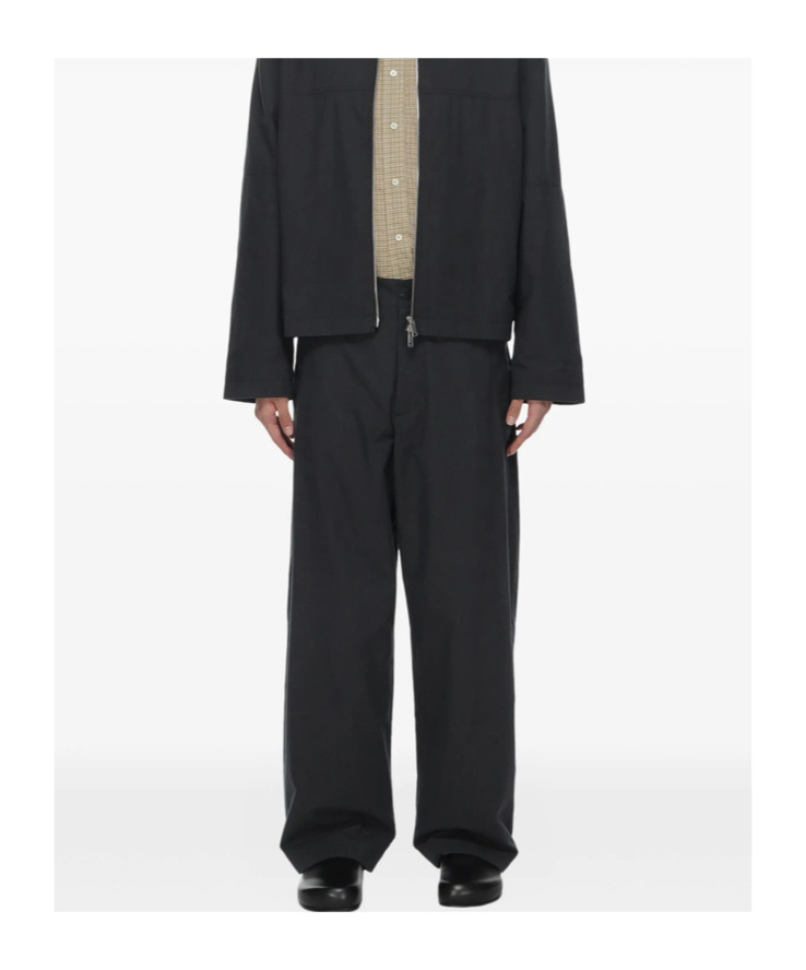 Studio Nicholson Belt Loop Casual Pants In Blue