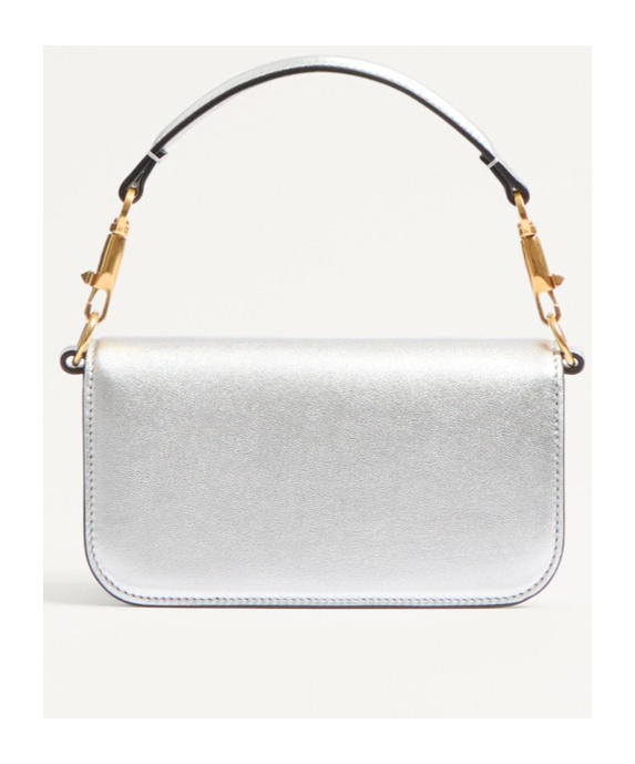 Valentino Logo Small Shoulder Bag In White