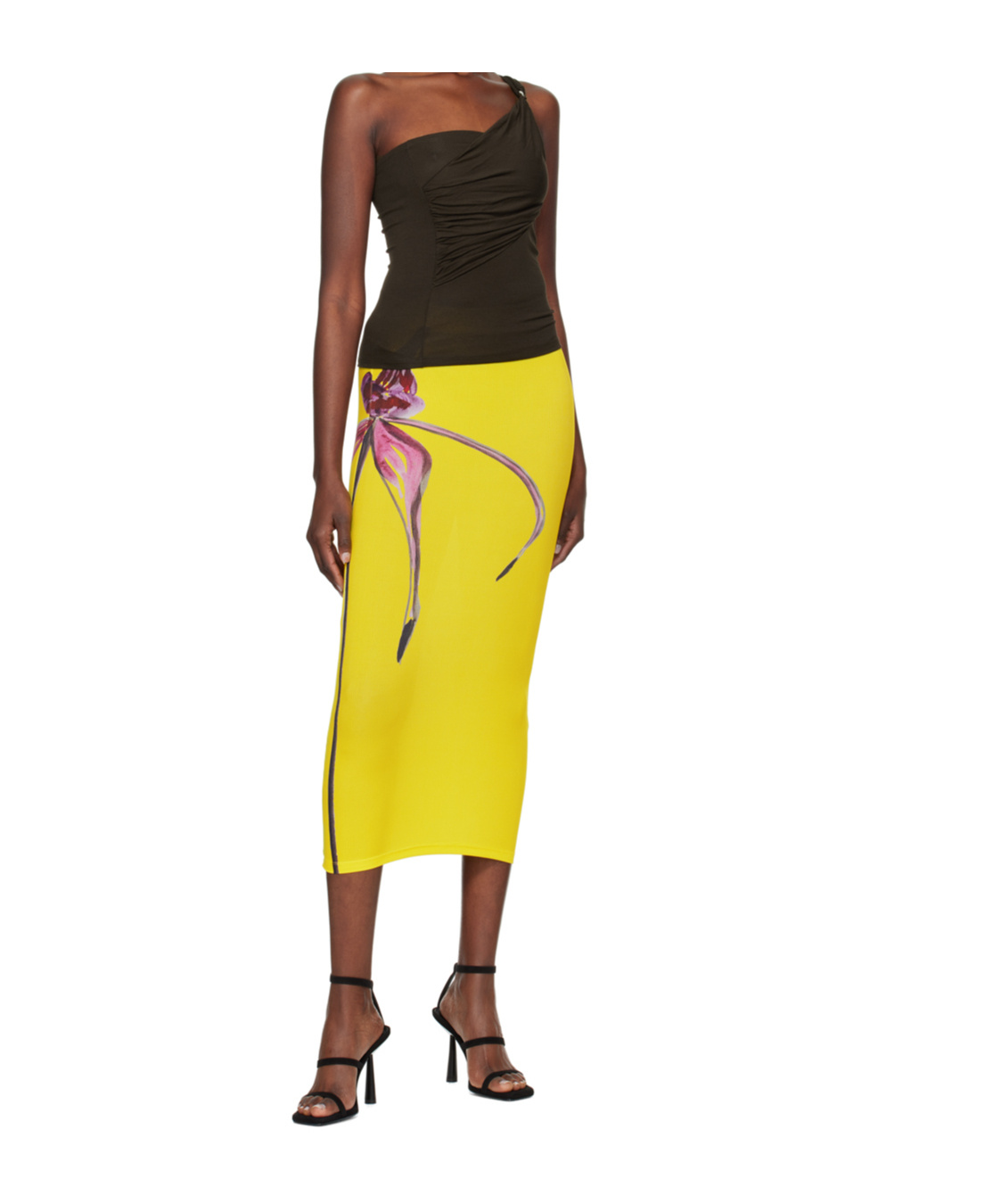 Gimaguas Orange Julia Tank Top In Brown