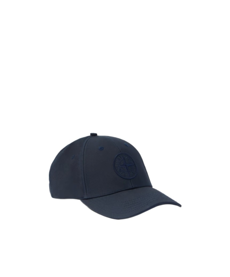 STONE ISLAND BASEBALL CAP WITH COMPASS EMBROIDERY AND ADJUSTABLE STRAP