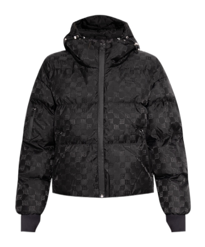 Misbhv Black Signature Nylon Puffer Jacket In Black