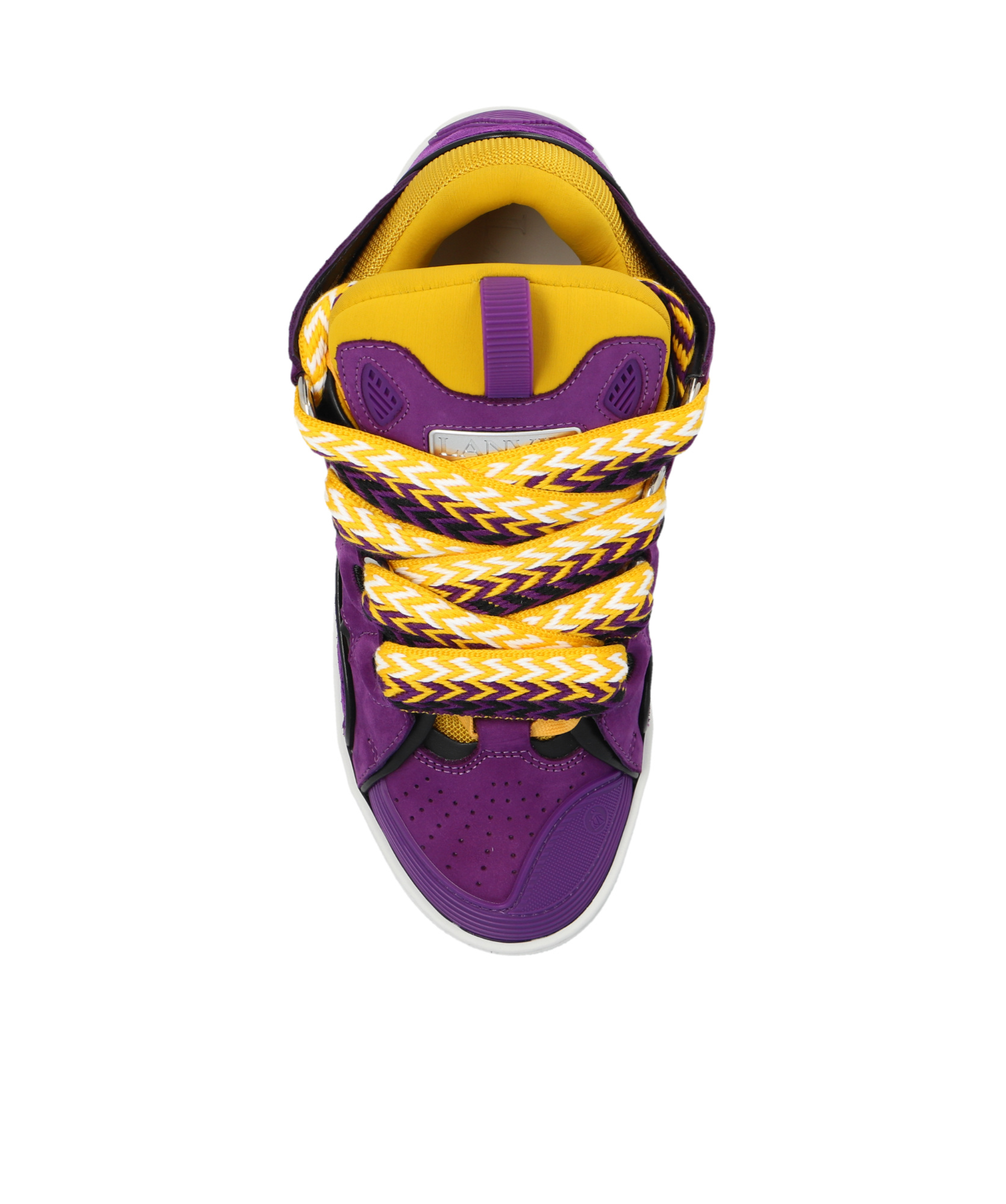 Lanvin Sneakers Curb En Cuir Pour Homme In Purple