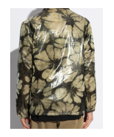 Dries Van Noten Long-sleeved Casual Jacket In Multicolor