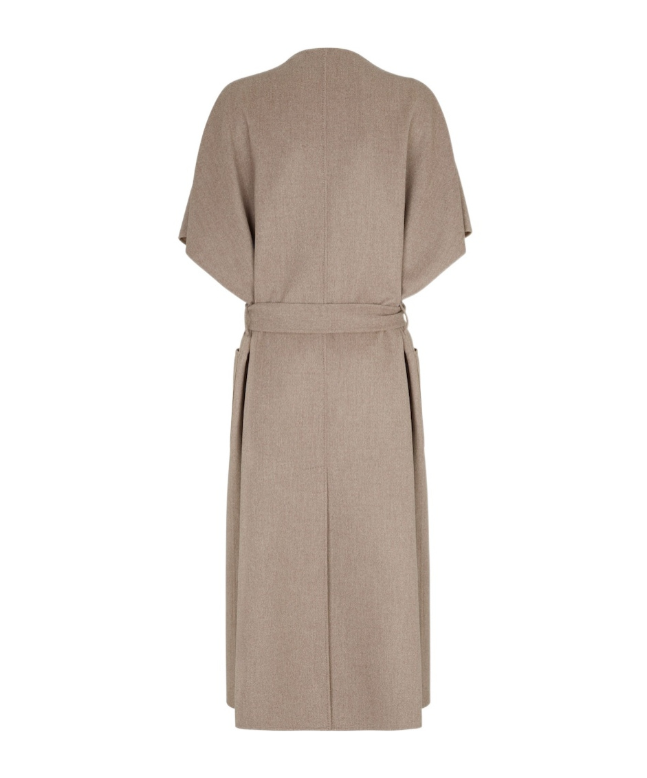 Fendi Wrapped Two-sided Coat In Nude