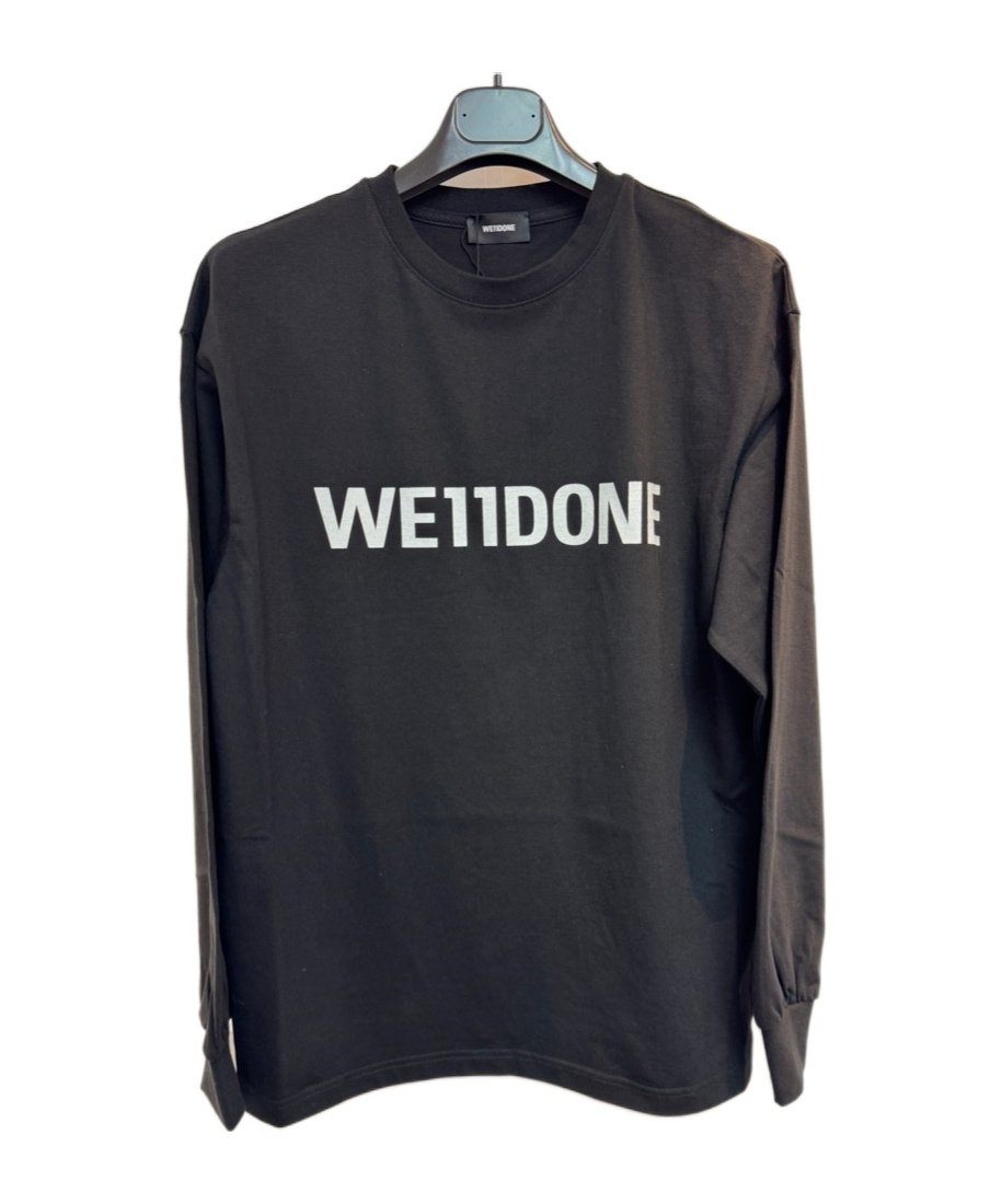 We11 Done Long-sleeved Sweatshirt In Black