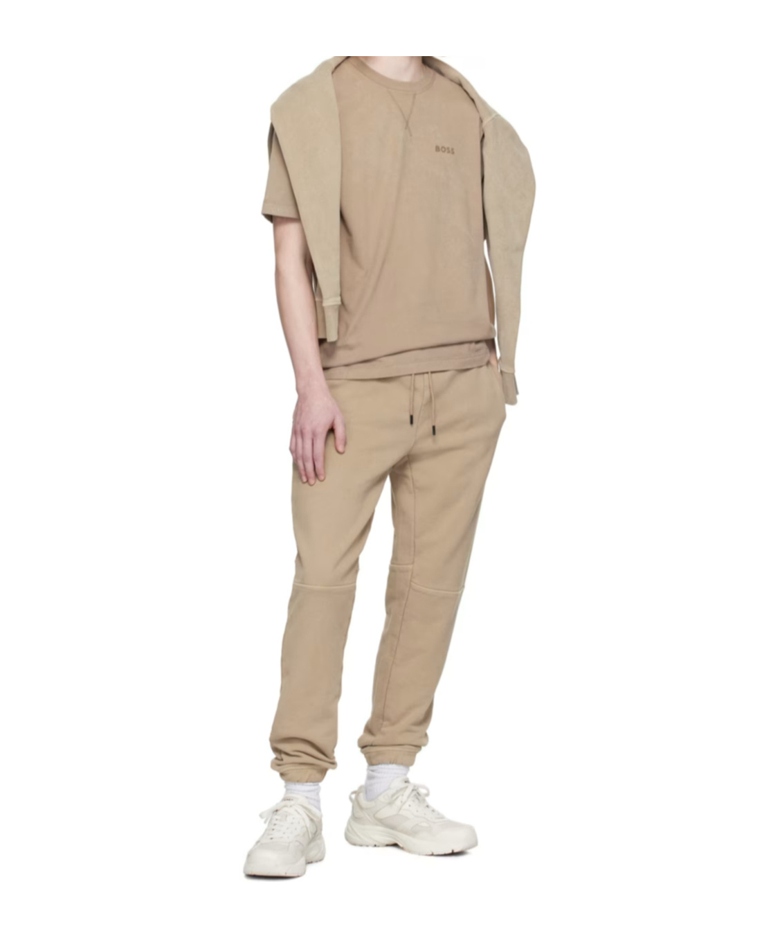 Hugo Boss Drawstring Sweatpants In Nude