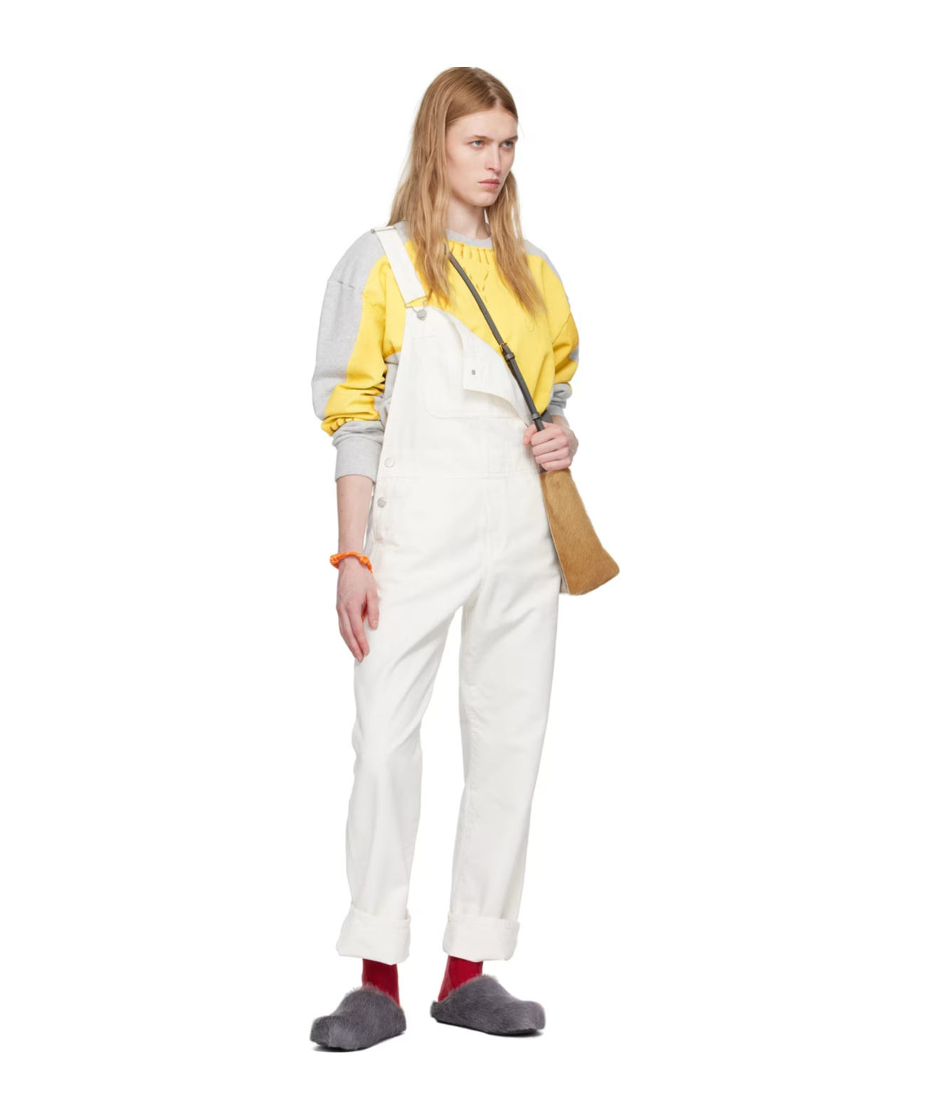 Carhartt Straight-leg Canvas Dungarees In White