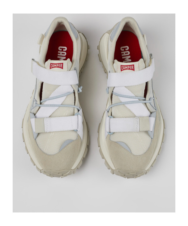 Camper Drift Trail Touch-strap Sneakers In White